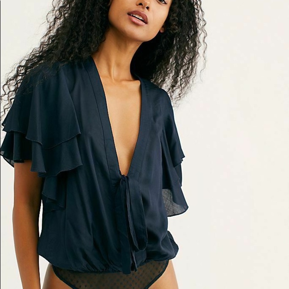 Free People Call Me Later Bodysuit XS